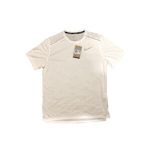 Nike Men's Dri-Fit Miler Short-Sleeve Running Top White/White/Reflective Size: M